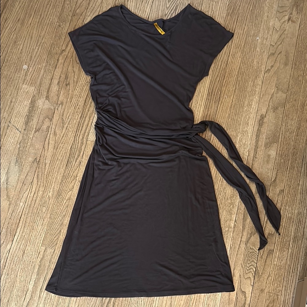 Rachel Pally Chocolate Brown Dress with sash belt